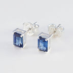 Blue-Sapphire-German-Paula-Solitaire-Stud-Blue-925-Sterling-Silver-Earring