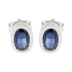 Blue-Sapphire-Russian-Rebeca-Solitaire-Stud-Blue-Sterling-Silver-Earring