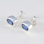 Blue-Sapphire-Russian-Rebeca-Solitaire-Stud-Blue-Sterling-Silver-Earring