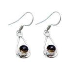 Smoky-Quartz-Korean-Jia-multiple-Dangle-Brown-92.5-Silver-Earring