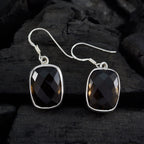 Smoky-Quartz-Australian-Yasmine-multiple-Dangle-Brown-Sterling-Silver-Earring