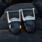 Smoky-Quartz-Latin-American-Zoey-Solitaire-Dangle-Brown-92.5-Silver-Earring