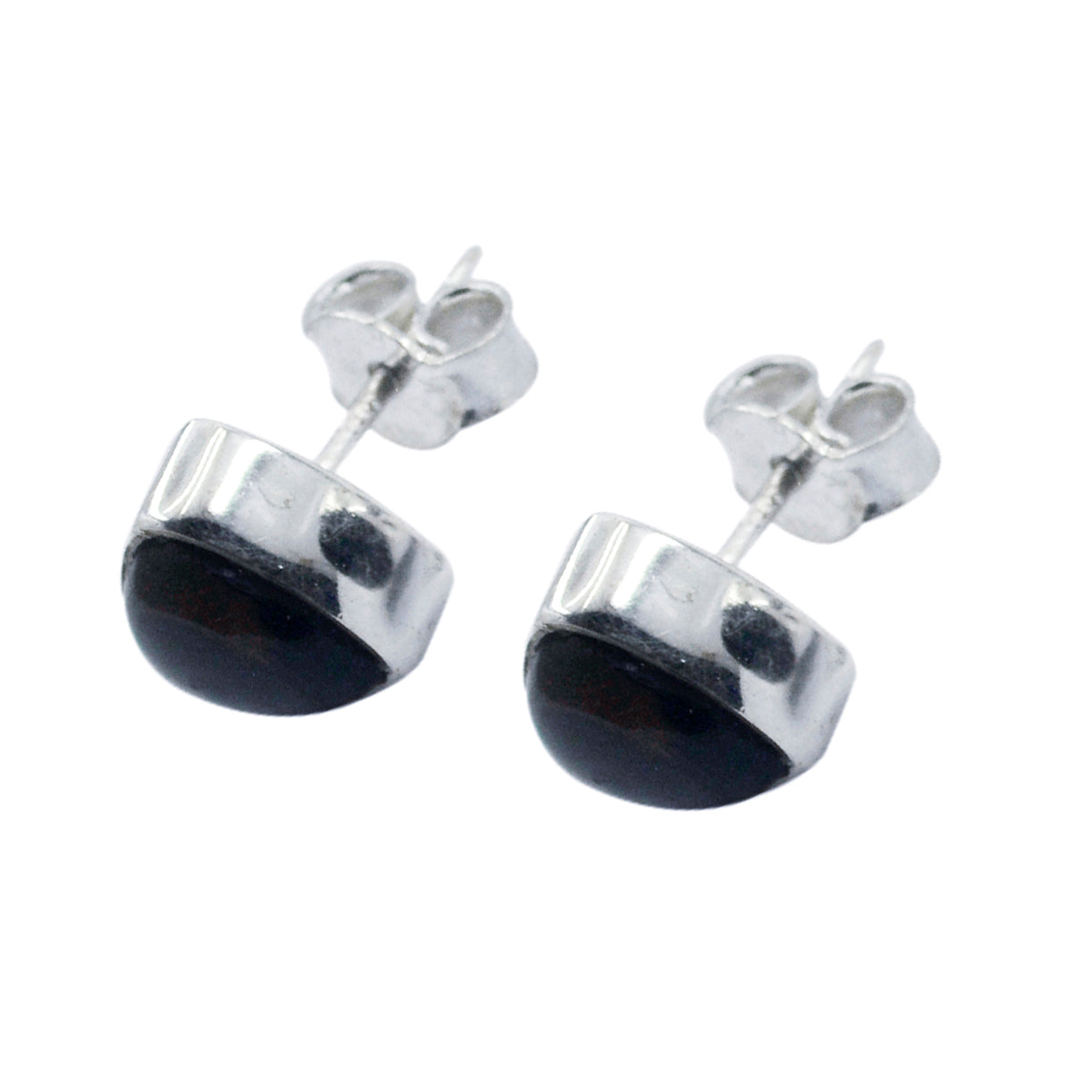Smoky-Quartz-Moroccan-Eun-ji-Solitaire-Stud-Brown-92.5-Silver-Earring
