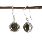 Smoky-Quartz-African-Elena-multiple-Dangle-Brown-925-Silver-Earring