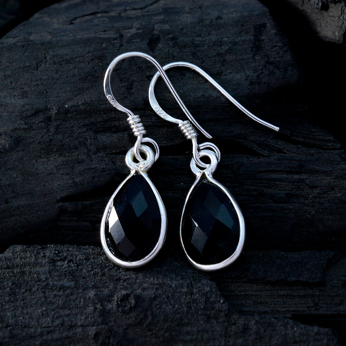 Rauchquarz-Italienischer-Haselnuss-Mehrfach-Ohrhänger-Braun-925-Sterling-Silber-Ohrring