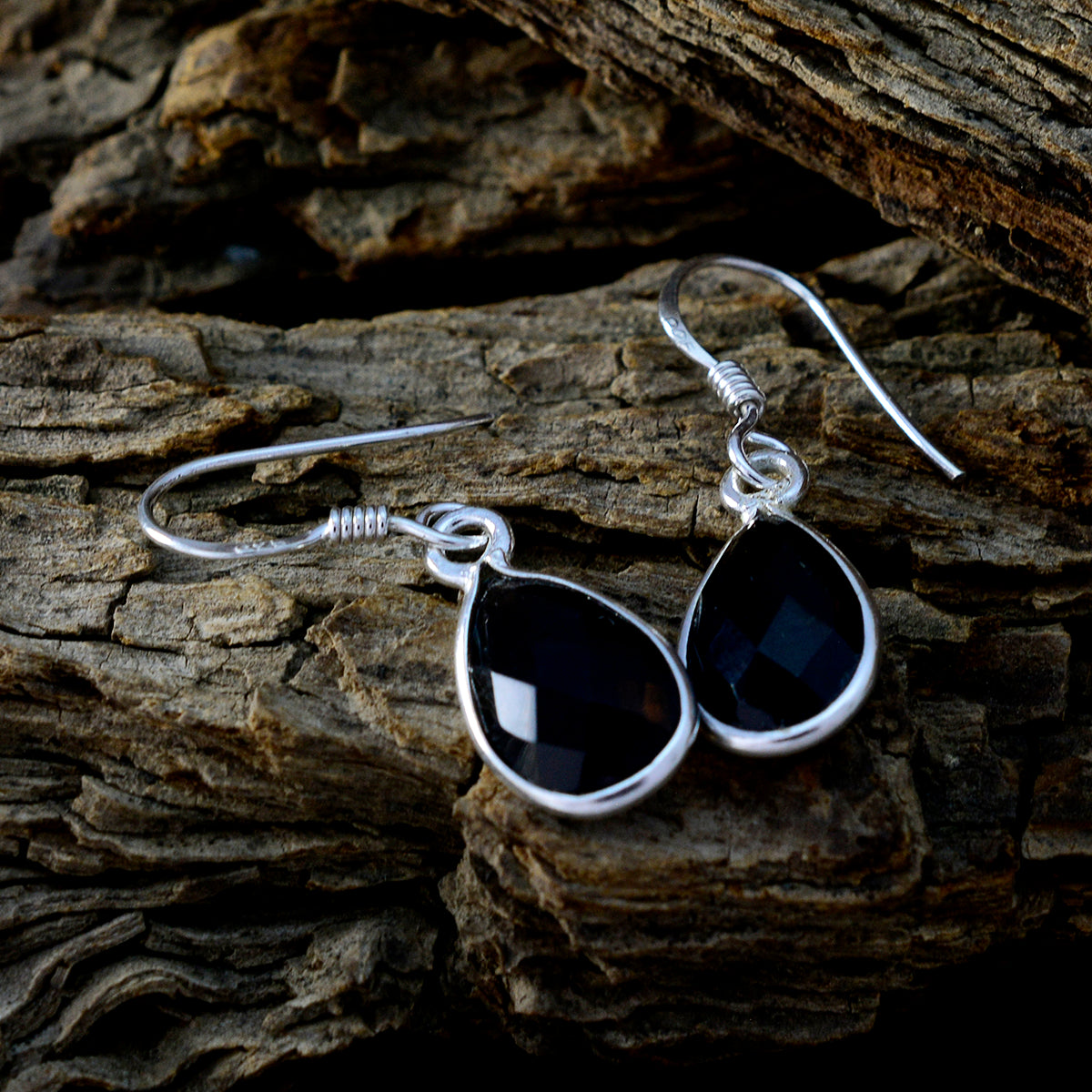 Smoky-Quartz-Italian-Hazel-multiple-Dangle-Brown-925-Sterling-Silver-Earring