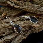 Smoky-Quartz-Latin-American-Isabella-multiple-Dangle-Brown-Sterling-Silver-Earring