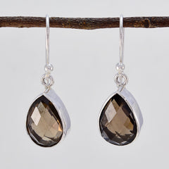 Smoky-Quartz-Latin-American-Isabella-multiple-Dangle-Brown-Sterling-Silver-Earring