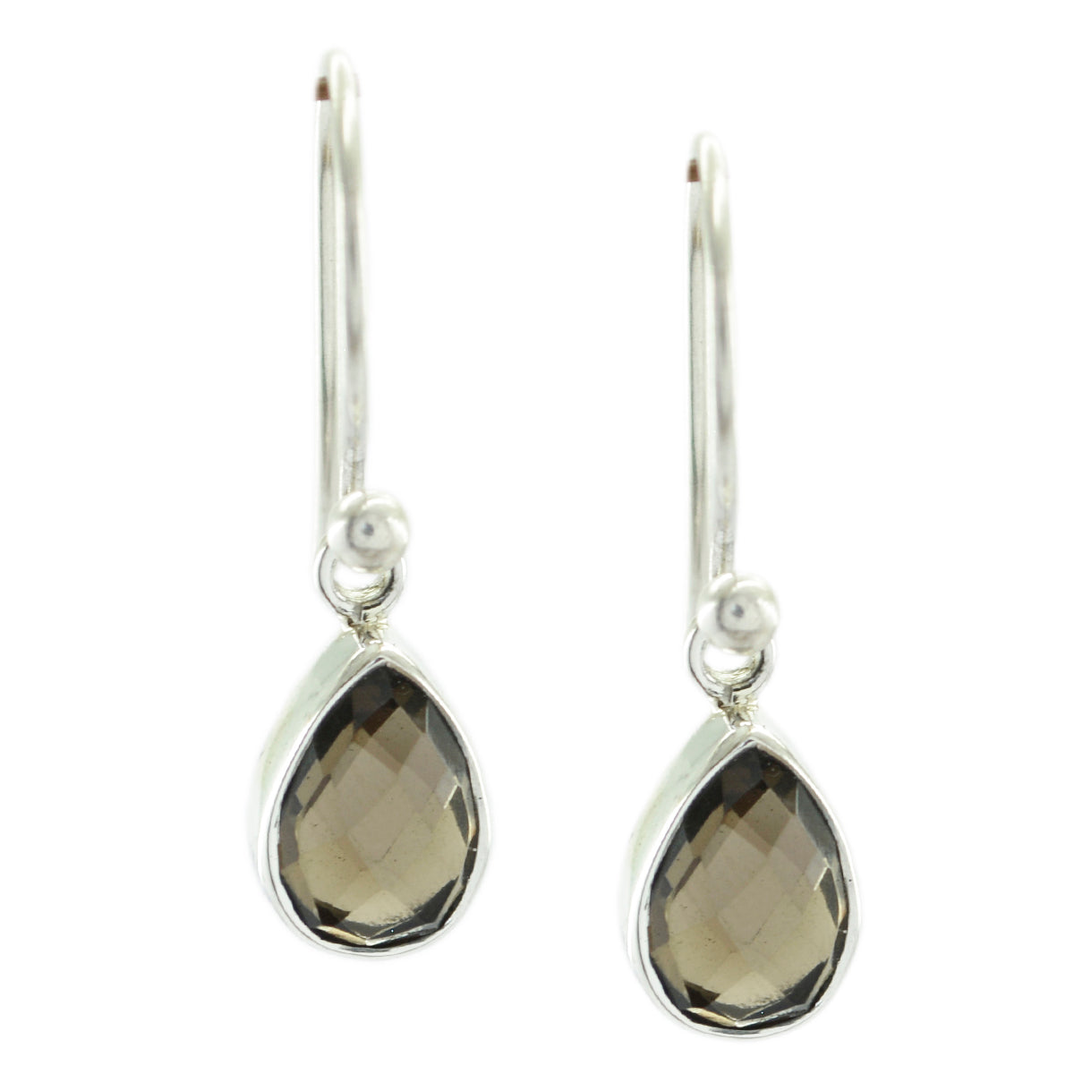Smoky-Quartz-Latin-American-Isabella-multiple-Dangle-Brown-Sterling-Silver-Earring