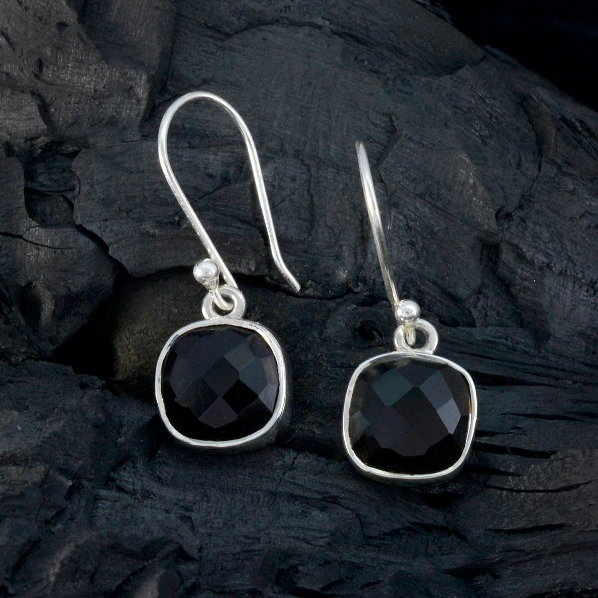 Smoky-Quartz-Turkish-Hua-multiple-Dangle-Brown-Silver-Earring