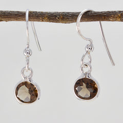 Smoky-Quartz-Australian-Jiwoo-multiple-Dangle-Brown-925-Silver-Earring