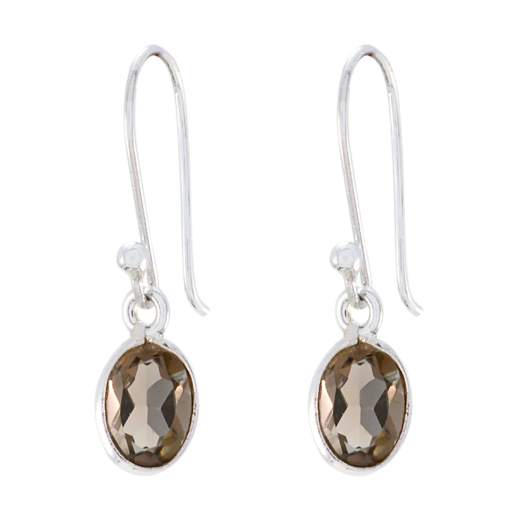 Smoky-Quartz-Italian-Anna-multiple-Dangle-Brown-Sterling-Silver-Earring