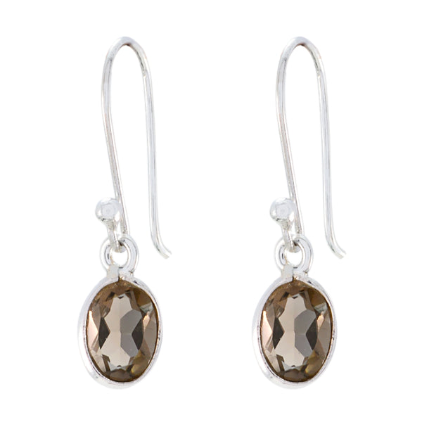Smoky-Quartz-Italian-Anna-multiple-Dangle-Brown-Sterling-Silver-Earring