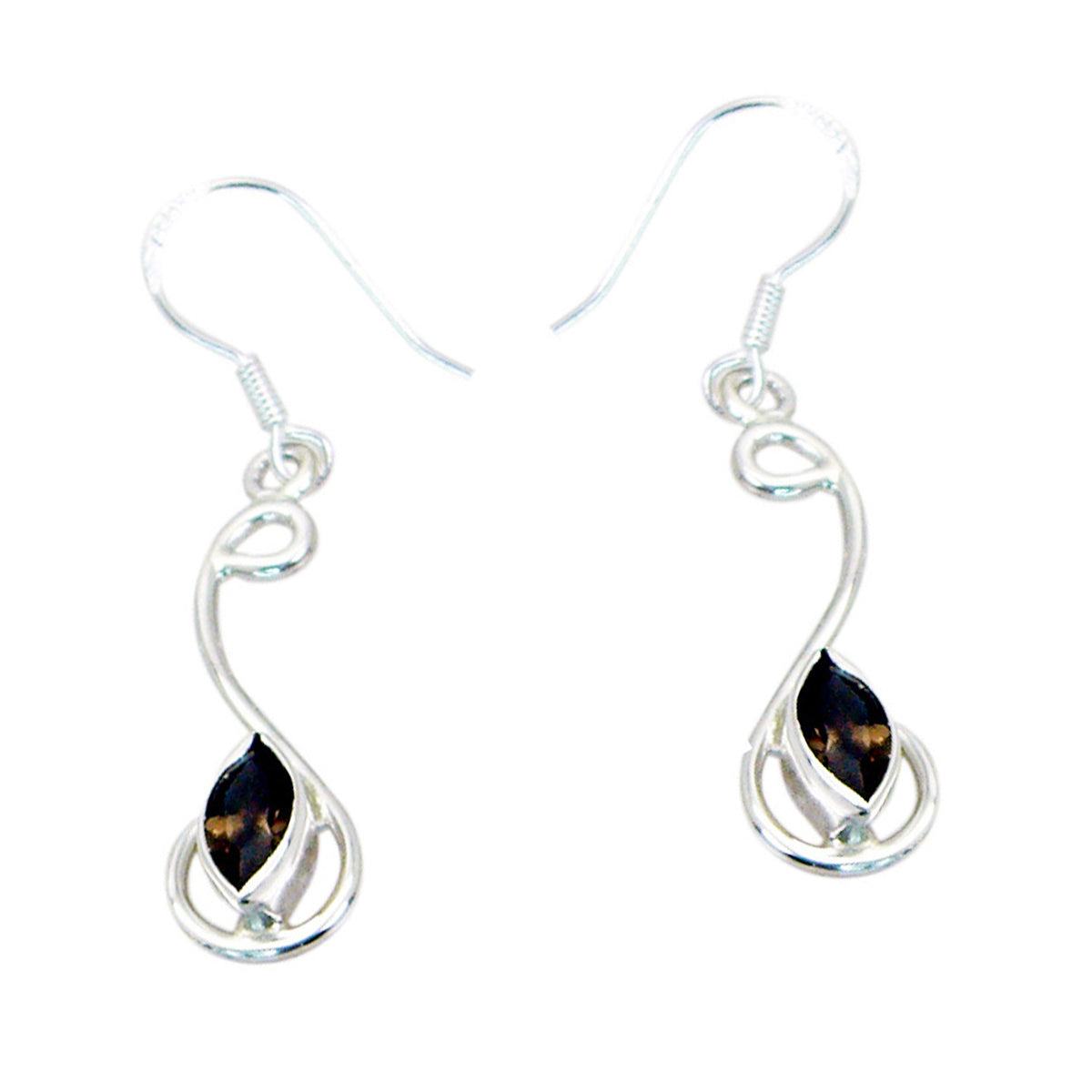 Smoky-Quartz-Mexican-Micaela-multiple-Dangle-Brown-92.5-Silver-Earring