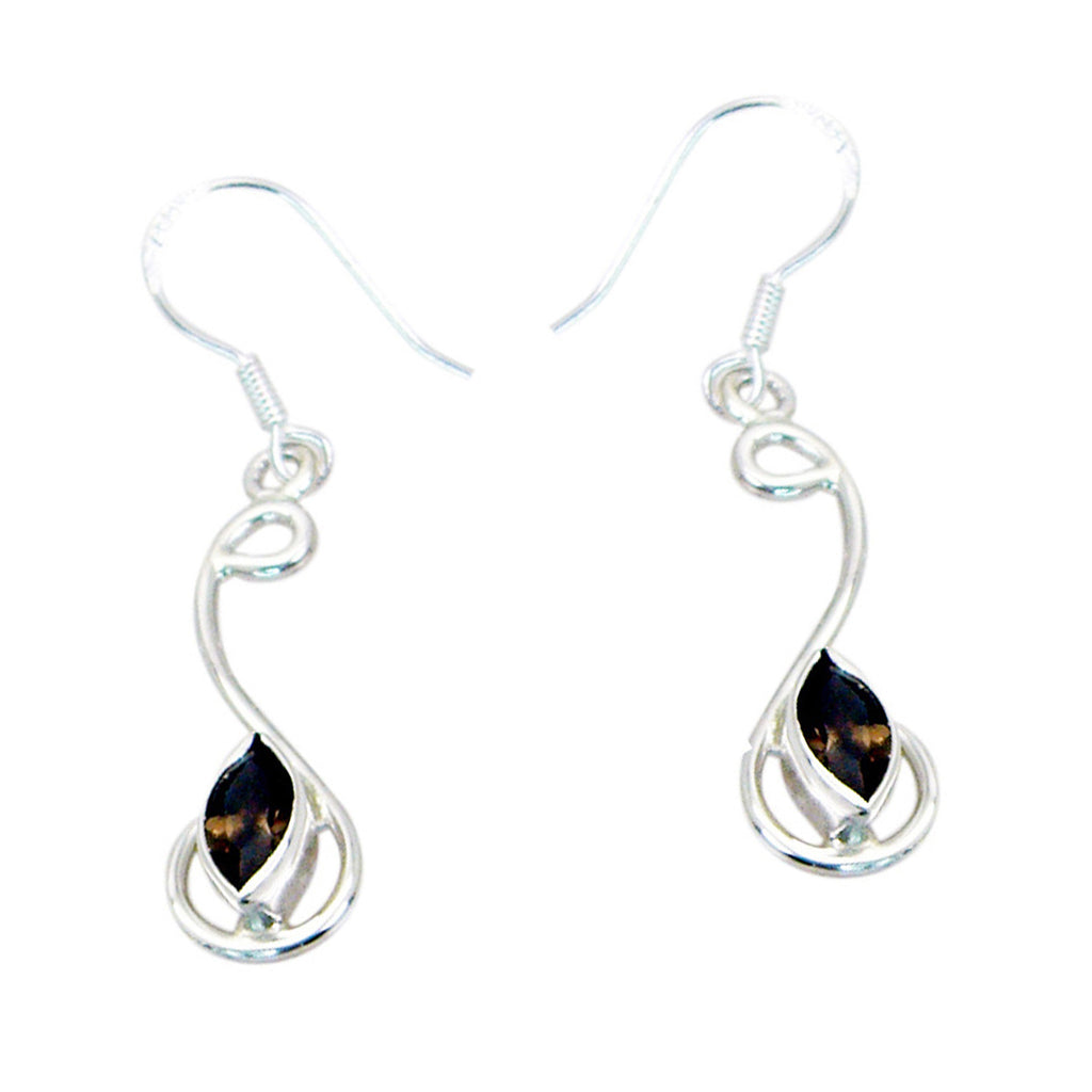 Smoky-Quartz-Mexican-Micaela-multiple-Dangle-Brown-92.5-Silver-Earring