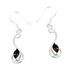 Smoky-Quartz-Mexican-Micaela-multiple-Dangle-Brown-92.5-Silver-Earring