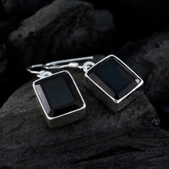 Smoky-Quartz-German-Min-seo-multiple-Dangle-Brown-Silver-Earring