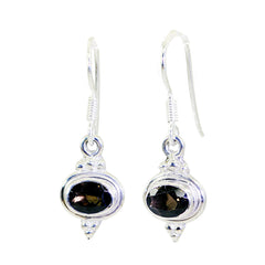 Smoky-Quartz-African-Naomi-multiple-Dangle-Brown-925-Silver-Earring