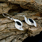 Smoky-Quartz-Italian-Yan-Solitaire-Dangle-Brown-Sterling-Silver-Earring