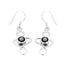 Smoky-Quartz-Italian-Hua-Solitaire-Dangle-Brown-925-Sterling-Silver-Earring