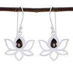 Smoky-Quartz-Moroccan-Nari-Solitaire-Dangle-Brown-92.5-Silver-Earring