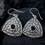 Smoky-Quartz-Egyptian-Bianca-Solitaire-Dangle-Brown-925-Silver-Earring