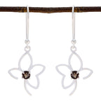 Smoky-Quartz-Latin-American-Katarina-Solitaire-Dangle-Brown-92.5-Silver-Earring