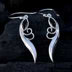 Smoky-Quartz-Italian-Cecilia-Solitaire-Dangle-Brown-92.5-Silver-Earring