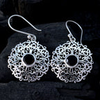 Smoky-Quartz-German-Nella-Solitaire-Dangle-Brown-Silver-Earring