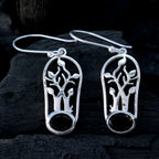 Smoky-Quartz-Australian-Sophia-Solitaire-Dangle-Brown-925-Silver-Earring