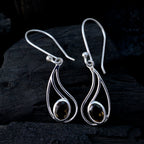 Smoky-Quartz-Spanish-Dayana-Solitaire-Dangle-Brown-925-Silver-Earring