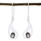 Smoky-Quartz-Spanish-Dayana-Solitaire-Dangle-Brown-925-Silver-Earring