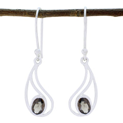 Smoky-Quartz-Spanish-Dayana-Solitaire-Dangle-Brown-925-Silver-Earring