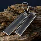 Smoky-Quartz-Russian-Isabella-Solitaire-Dangle-Brown-Silver-Earring