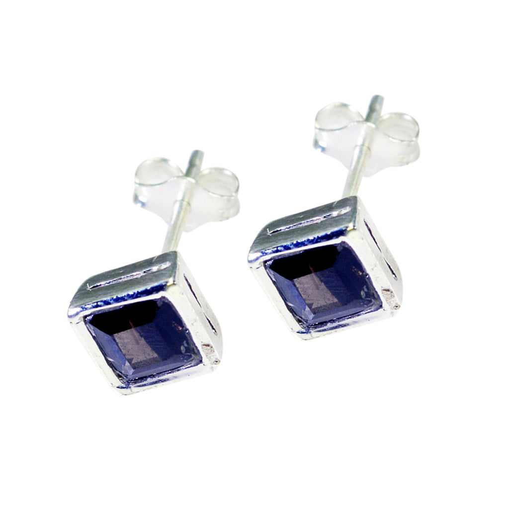 Smoky-Quartz-Korean-Julia-Solitaire-Stud-Brown-Silver-Earring