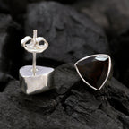 Smoky-Quartz-Turkish-Laura-Solitaire-Stud-Brown-925-Sterling-Silver-Earring
