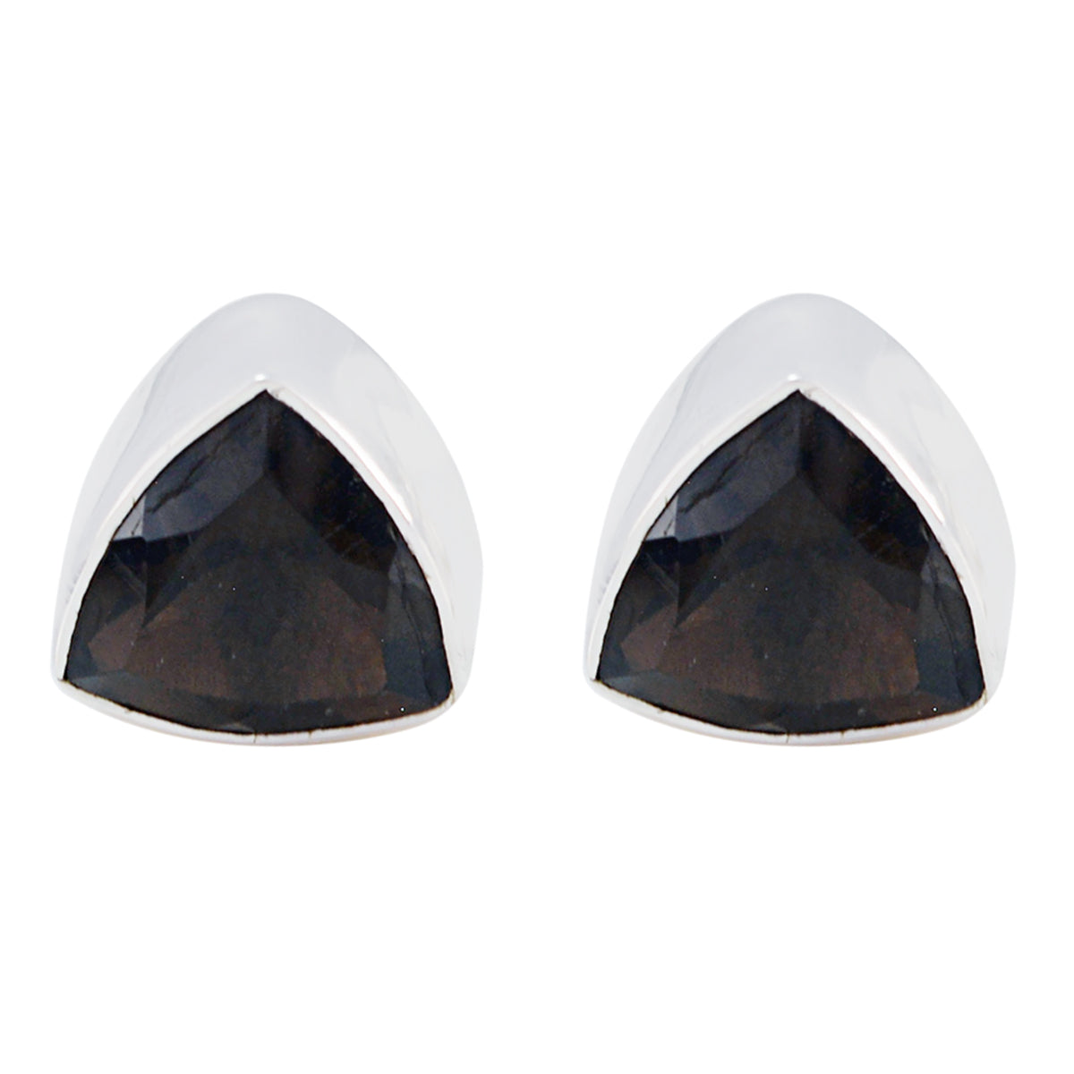 Smoky-Quartz-Turkish-Laura-Solitaire-Stud-Brown-925-Sterling-Silver-Earring