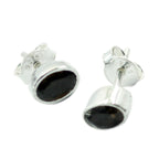 Smoky-Quartz-Latin-American-Mariana-Solitaire-Stud-Brown-Silver-Earring