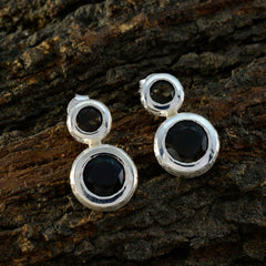 Smoky-Quartz-Mexican-Emily-Toi-et-Moi-Stud-Brown-92.5-Silver-Earring