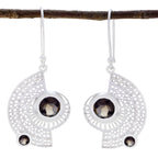Smoky-Quartz-Australian-Hannah-multiple-Dangle-Brown-Sterling-Silver-Earring