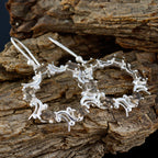 Smoky-Quartz-German-Milagros-multiple-Dangle-Brown-92.5-Silver-Earring