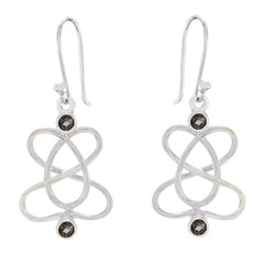 Smoky-Quartz-Moroccan-Noelia-multiple-Dangle-Brown-925-Silver-Earring