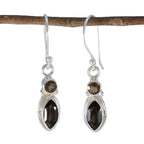 Smoky-Quartz-American-Camila-Toi-et-Moi-Dangle-Brown-Sterling-Silver-Earring