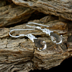 Smoky-Quartz-American-Paula-multiple-Dangle-Brown-92.5-Silver-Earring