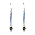 Tiger-Eye-Moroccan-Mila-multiple-Dangle-Brown-Sterling-Silver-Earring