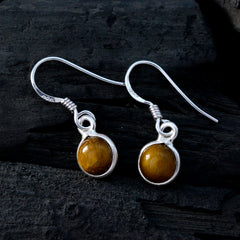 Tiger-Eye-Japanese-Rebeca-multiple-Dangle-Brown-92.5-Silver-Earring