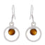 Tiger-Eye-Middle-Eastern-Sara-multiple-Dangle-Brown-Sterling-Silver-Earring