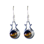 Tiger-Eye-Mexican-Sofía-multiple-Dangle-Brown-Silver-Earring
