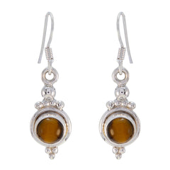Tiger-Eye-Spanish-Valentina-multiple-Dangle-Brown-Sterling-Silver-Earring