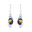Tiger-Eye-African-Addison-Solitaire-Dangle-Brown-925-Silver-Earring